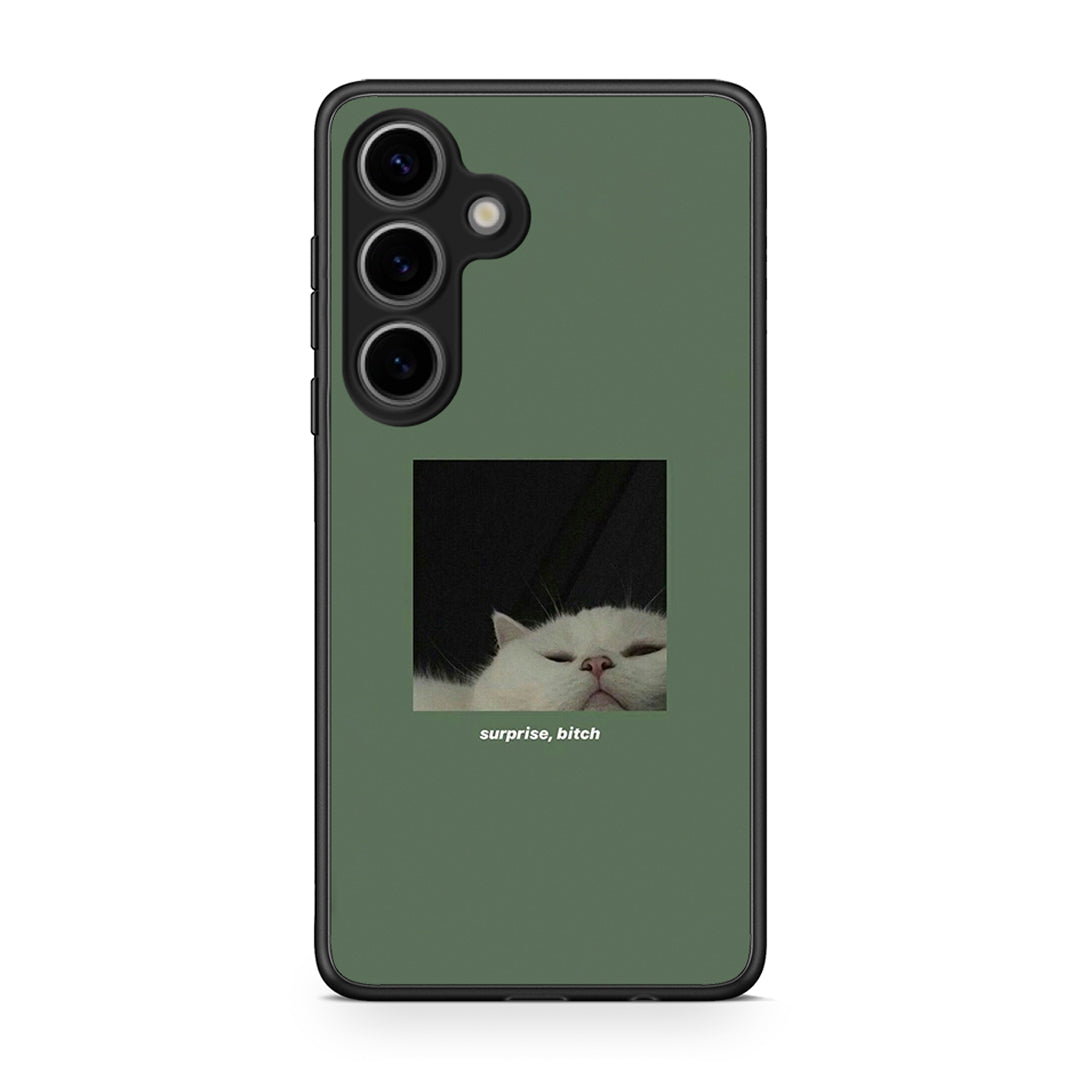 Samsung Galaxy S25 Bitch Surprise θήκη από τη Smartfits με σχέδιο στο πίσω μέρος και μαύρο περίβλημα | Smartphone case with colorful back and black bezels by Smartfits