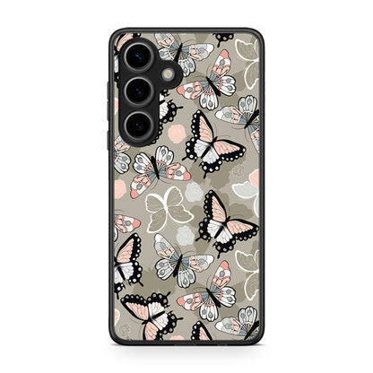 135 - Samsung Galaxy S25 Butterflies Boho case, cover, bumper