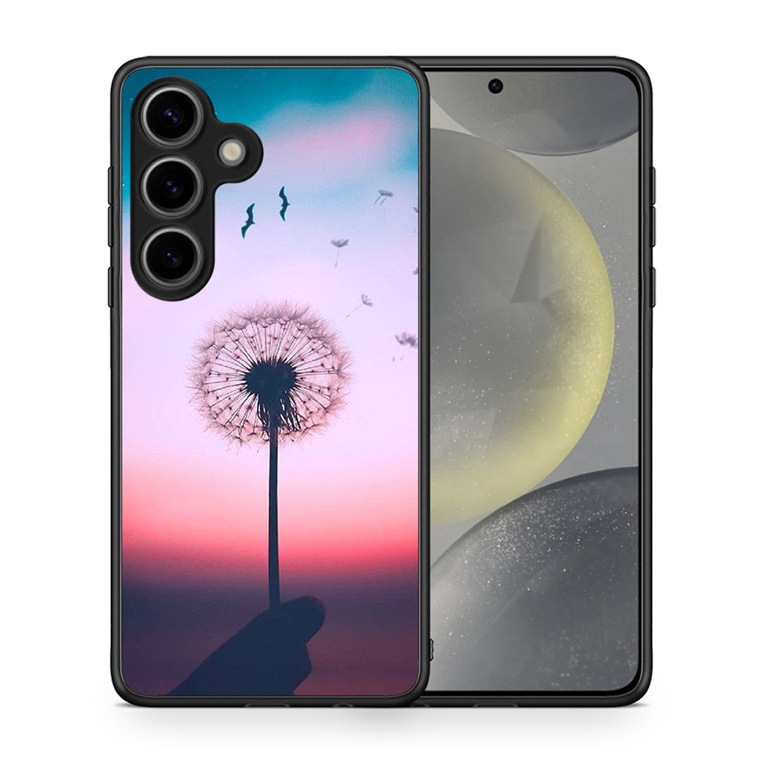 Θήκη Samsung Galaxy S25 Wish Boho από τη Smartfits με σχέδιο στο πίσω μέρος και μαύρο περίβλημα | Samsung Galaxy S25 Wish Boho case with colorful back and black bezels