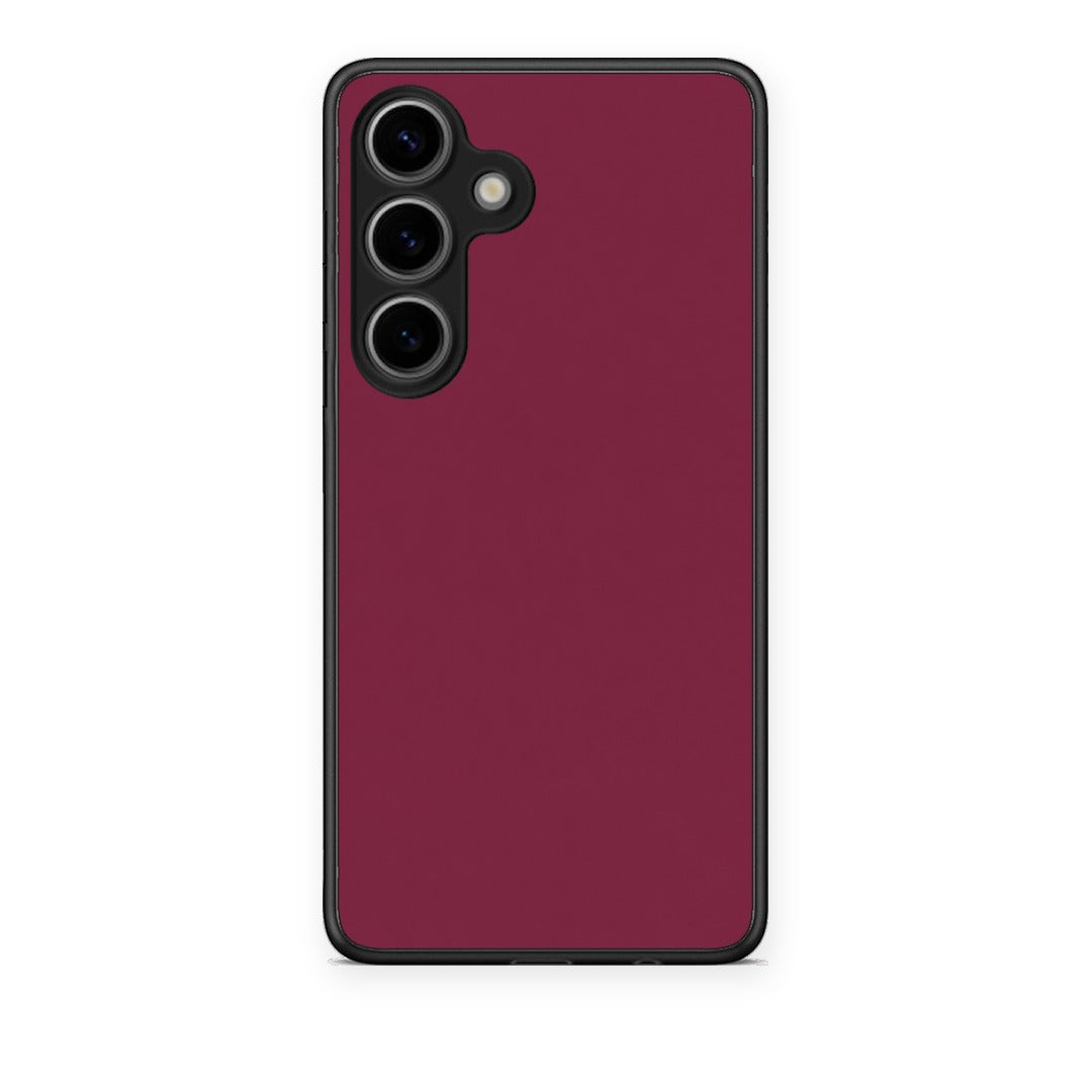 Θήκη Samsung Galaxy S25 Burgundy από τη Smartfits με σχέδιο στο πίσω μέρος και μαύρο περίβλημα | Samsung Galaxy S25 Burgundy case with colorful back and black bezels