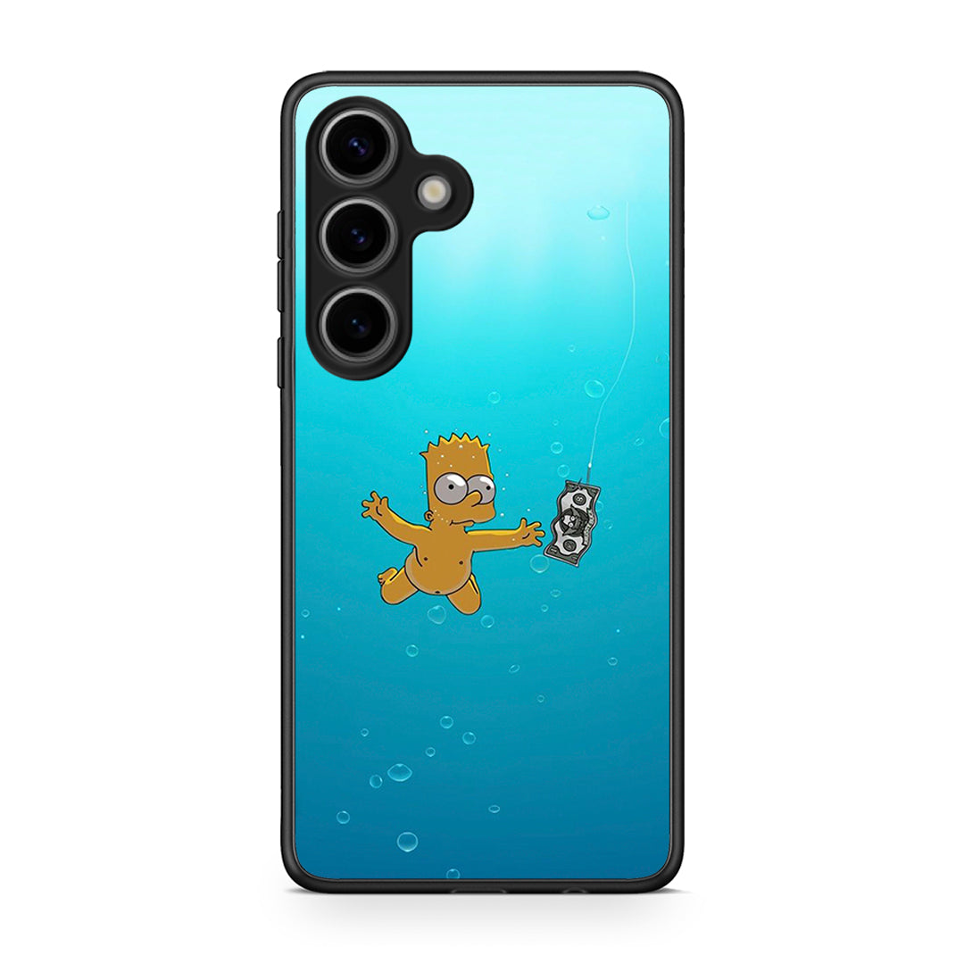 Samsung Galaxy S25 Chasing Money θήκη από τη Smartfits με σχέδιο στο πίσω μέρος και μαύρο περίβλημα | Smartphone case with colorful back and black bezels by Smartfits
