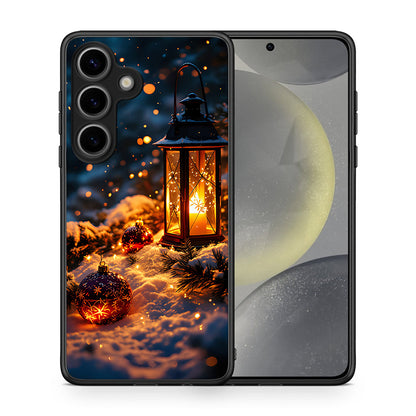 Θήκη Samsung Galaxy S25 Christmas Ornaments από τη Smartfits με σχέδιο στο πίσω μέρος και μαύρο περίβλημα | Samsung Galaxy S25 Christmas Ornaments case with colorful back and black bezels