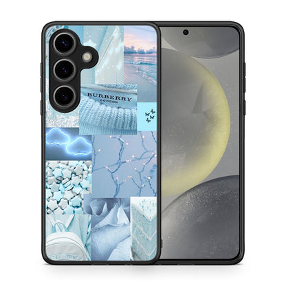 Θήκη Samsung Galaxy S25 Ciel Aesthetic Collage από τη Smartfits με σχέδιο στο πίσω μέρος και μαύρο περίβλημα | Samsung Galaxy S25 Ciel Aesthetic Collage case with colorful back and black bezels