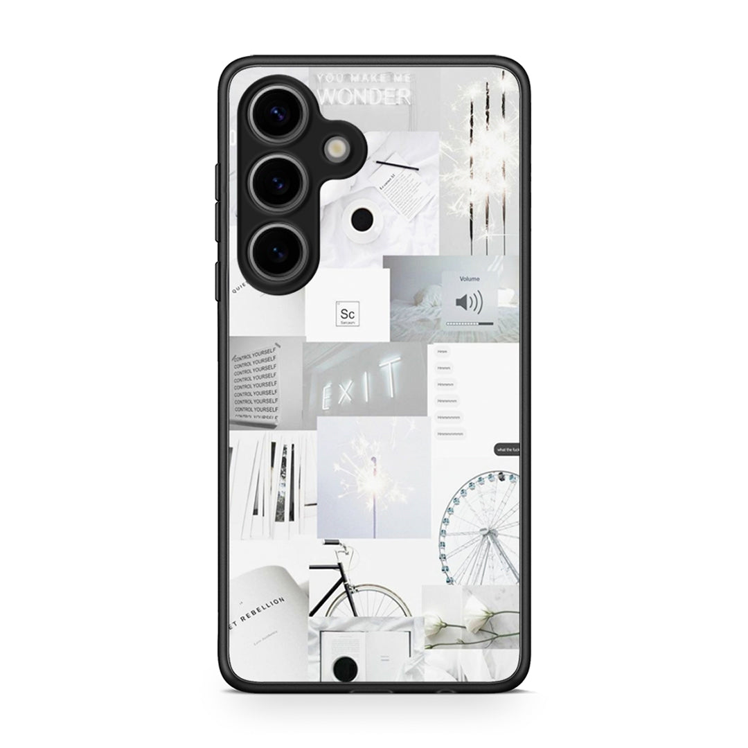 Samsung Galaxy S25 Collage Make Me Wonder Θήκη Αγίου Βαλεντίνου από τη Smartfits με σχέδιο στο πίσω μέρος και μαύρο περίβλημα | Smartphone case with colorful back and black bezels by Smartfits
