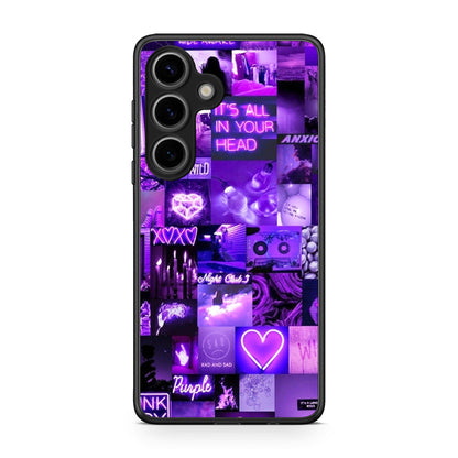 Samsung Galaxy S25 Collage Stay Wild Θήκη Αγίου Βαλεντίνου από τη Smartfits με σχέδιο στο πίσω μέρος και μαύρο περίβλημα | Smartphone case with colorful back and black bezels by Smartfits