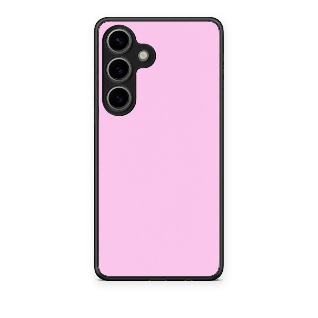 Θήκη Samsung Galaxy S25 Cotton Candy Pink από τη Smartfits με σχέδιο στο πίσω μέρος και μαύρο περίβλημα | Samsung Galaxy S25 Cotton Candy Pink case with colorful back and black bezels