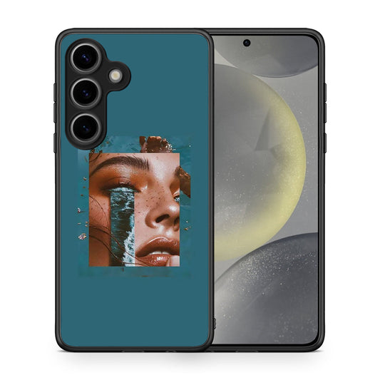 Θήκη Samsung Galaxy S25 Cry An Ocean από τη Smartfits με σχέδιο στο πίσω μέρος και μαύρο περίβλημα | Samsung Galaxy S25 Cry An Ocean case with colorful back and black bezels