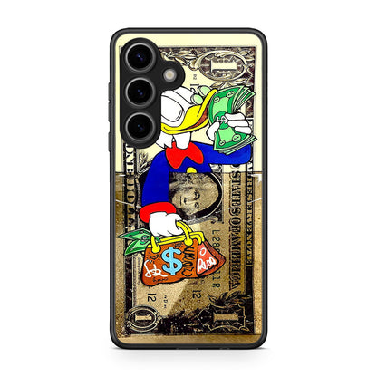 Samsung Galaxy S25 Duck Money Θήκη από τη Smartfits με σχέδιο στο πίσω μέρος και μαύρο περίβλημα | Smartphone case with colorful back and black bezels by Smartfits