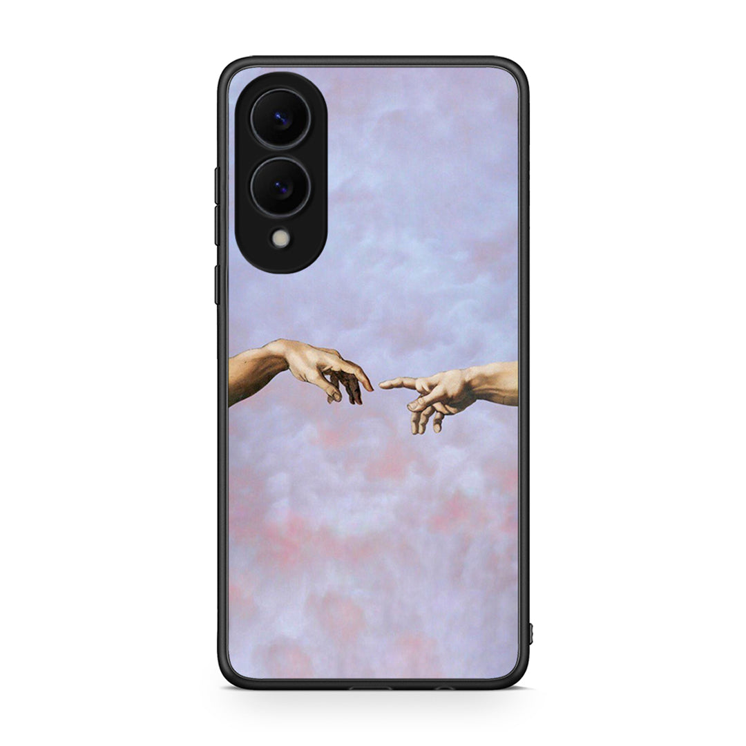 Samsung Galaxy S25 Edge 5G Adam Hand θήκη από τη Smartfits με σχέδιο στο πίσω μέρος και μαύρο περίβλημα | Smartphone case with colorful back and black bezels by Smartfits