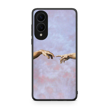 Samsung Galaxy S25 Edge 5G Adam Hand θήκη από τη Smartfits με σχέδιο στο πίσω μέρος και μαύρο περίβλημα | Smartphone case with colorful back and black bezels by Smartfits