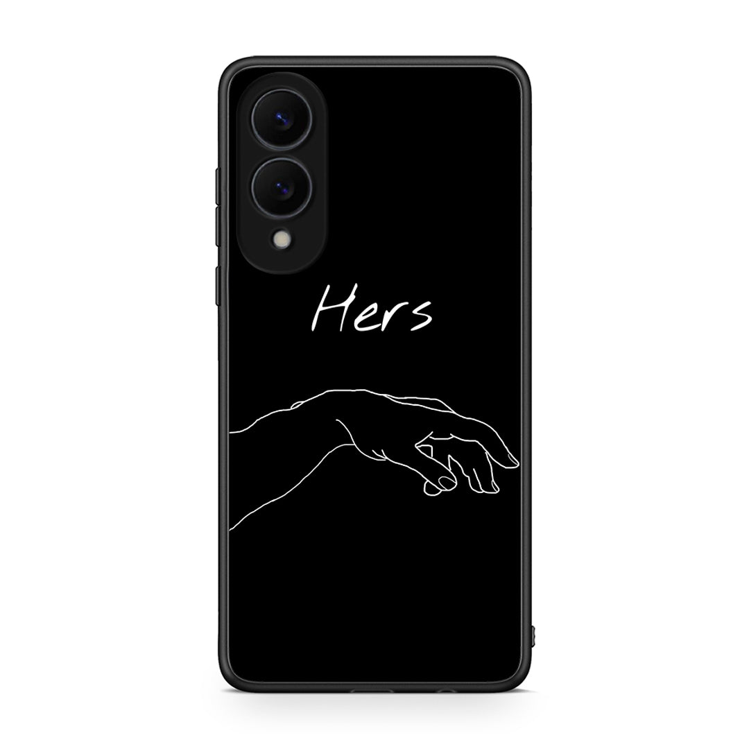 Samsung Galaxy S25 Edge 5G Aeshetic Love 1 Θήκη Αγίου Βαλεντίνου από τη Smartfits με σχέδιο στο πίσω μέρος και μαύρο περίβλημα | Smartphone case with colorful back and black bezels by Smartfits