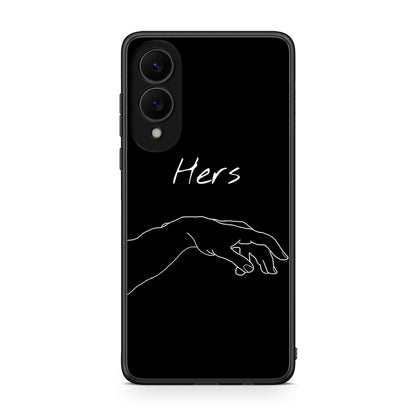 Samsung Galaxy S25 Edge 5G Aeshetic Love 1 Θήκη Αγίου Βαλεντίνου από τη Smartfits με σχέδιο στο πίσω μέρος και μαύρο περίβλημα | Smartphone case with colorful back and black bezels by Smartfits