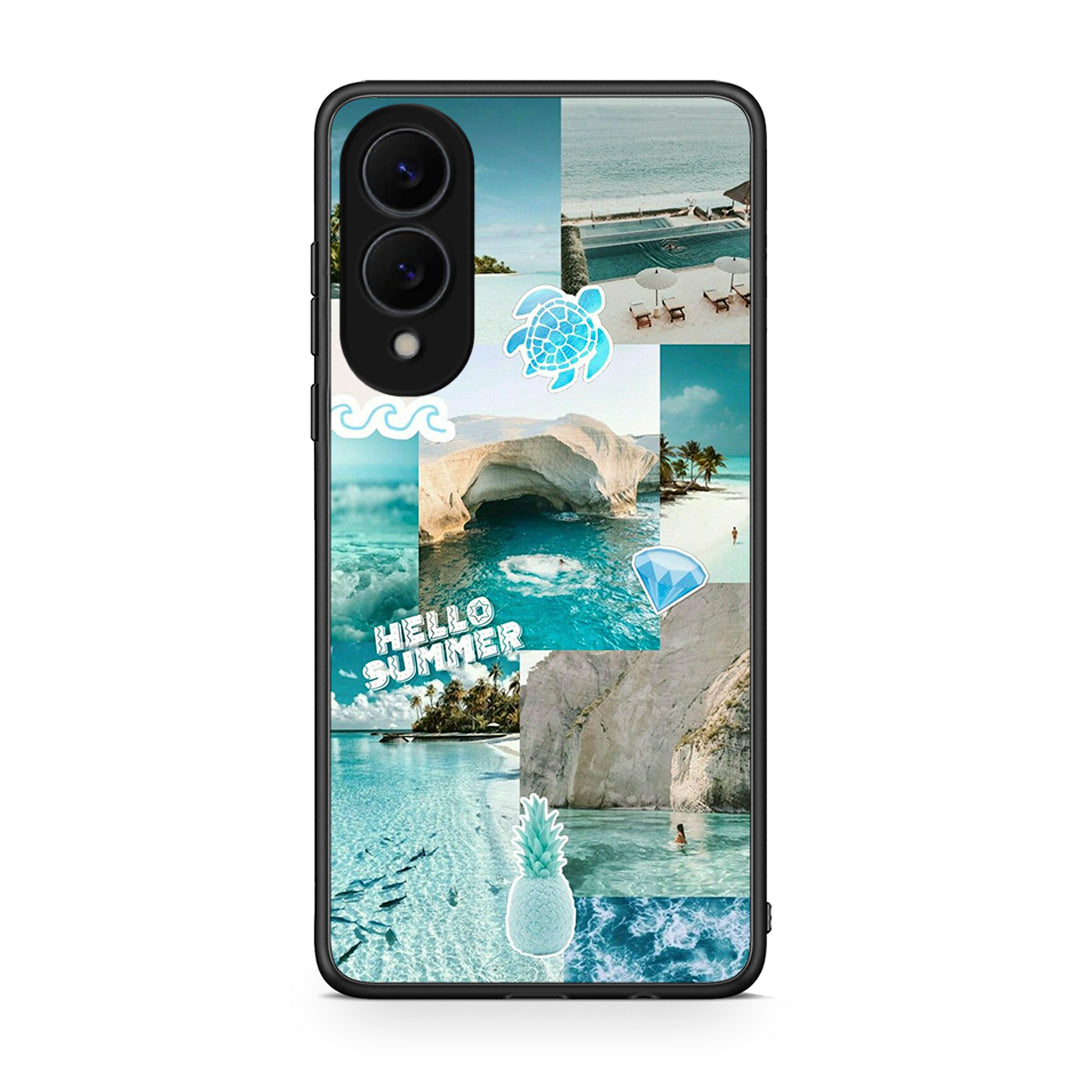 Samsung Galaxy S25 Edge 5G Aesthetic Summer Θήκη από τη Smartfits με σχέδιο στο πίσω μέρος και μαύρο περίβλημα | Smartphone case with colorful back and black bezels by Smartfits