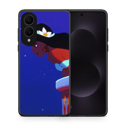 Θήκη Samsung Galaxy S25 Edge 5G Alladin And Jasmine Love 2 από τη Smartfits με σχέδιο στο πίσω μέρος και μαύρο περίβλημα | Samsung Galaxy S25 Edge 5G Alladin And Jasmine Love 2 case with colorful back and black bezels