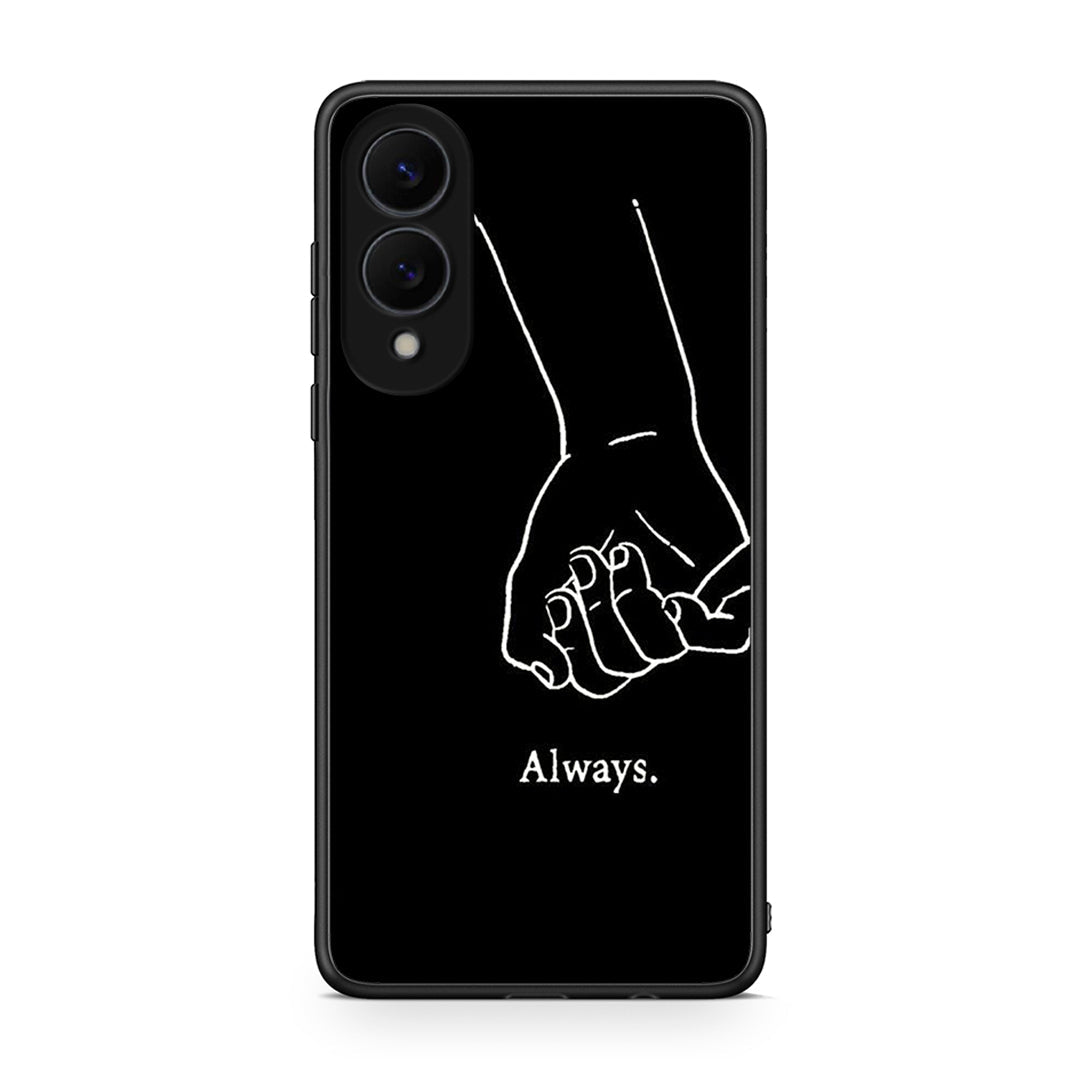 Samsung Galaxy S25 Edge 5G Always & Forever 1 Θήκη Αγίου Βαλεντίνου από τη Smartfits με σχέδιο στο πίσω μέρος και μαύρο περίβλημα | Smartphone case with colorful back and black bezels by Smartfits