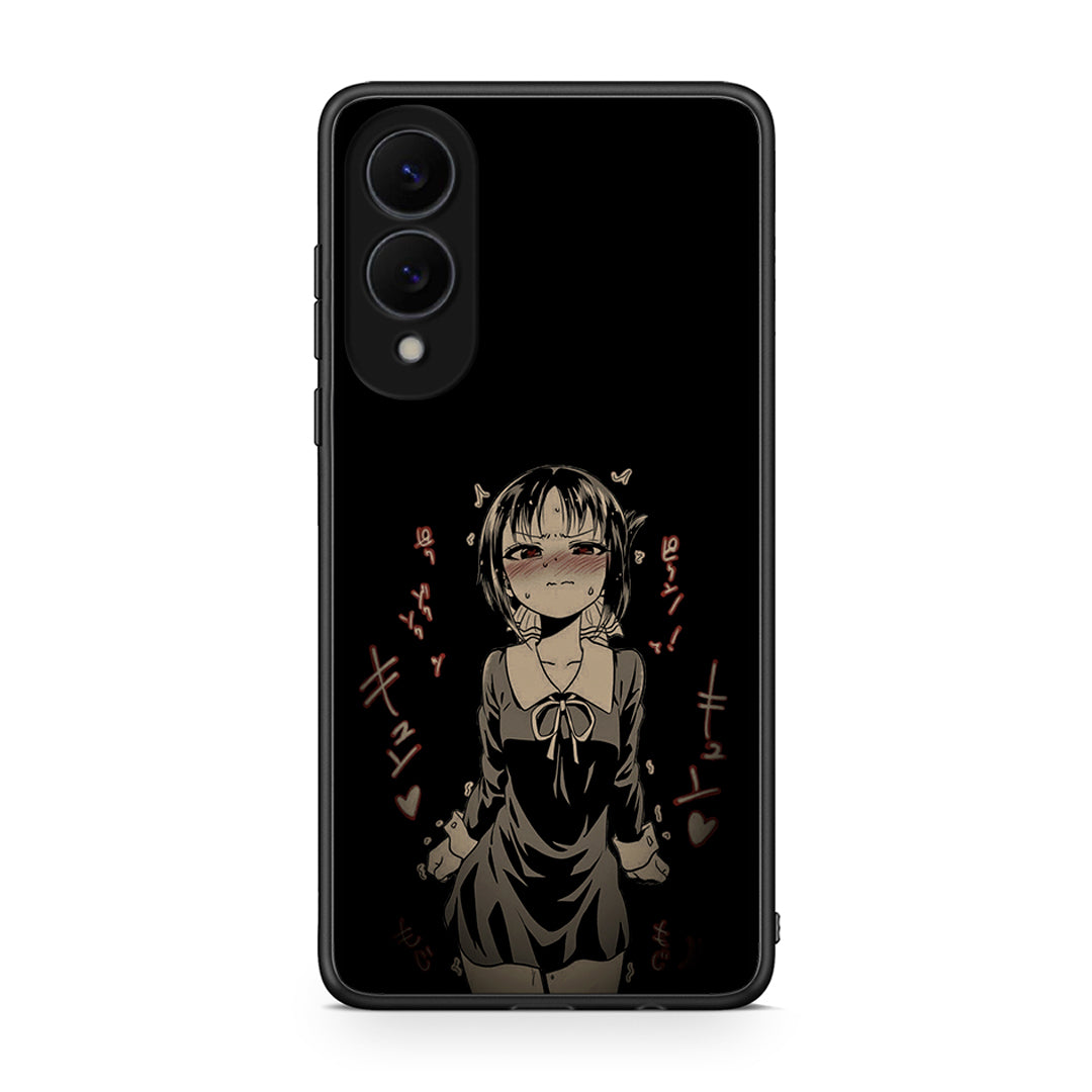 Samsung Galaxy S25 Edge 5G Anime Girl θήκη από τη Smartfits με σχέδιο στο πίσω μέρος και μαύρο περίβλημα | Smartphone case with colorful back and black bezels by Smartfits