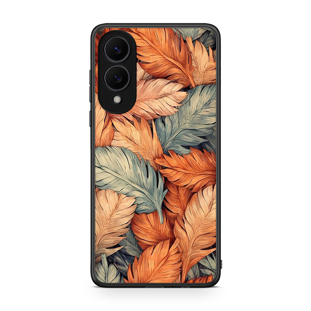 Samsung Galaxy S25 Edge 5G Autumn Leaves Θήκη από τη Smartfits με σχέδιο στο πίσω μέρος και μαύρο περίβλημα | Smartphone case with colorful back and black bezels by Smartfits