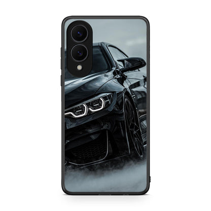 Samsung Galaxy S25 Edge 5G Black BMW θήκη από τη Smartfits με σχέδιο στο πίσω μέρος και μαύρο περίβλημα | Smartphone case with colorful back and black bezels by Smartfits