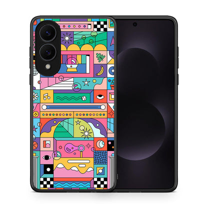 Θήκη Samsung Galaxy S25 Edge 5G Bubbles Soap από τη Smartfits με σχέδιο στο πίσω μέρος και μαύρο περίβλημα | Samsung Galaxy S25 Edge 5G Bubbles Soap case with colorful back and black bezels