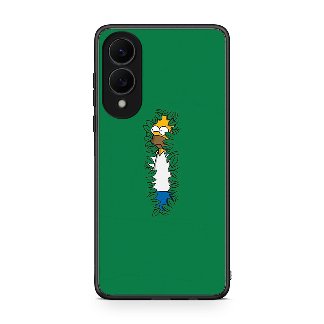 Samsung Galaxy S25 Edge 5G Bush Man Θήκη Αγίου Βαλεντίνου από τη Smartfits με σχέδιο στο πίσω μέρος και μαύρο περίβλημα | Smartphone case with colorful back and black bezels by Smartfits