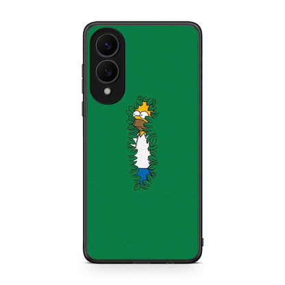 Samsung Galaxy S25 Edge 5G Bush Man Θήκη Αγίου Βαλεντίνου από τη Smartfits με σχέδιο στο πίσω μέρος και μαύρο περίβλημα | Smartphone case with colorful back and black bezels by Smartfits