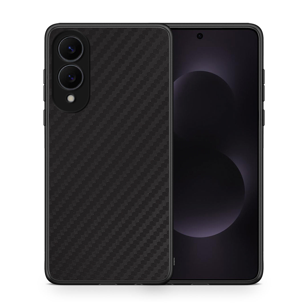 Θήκη Samsung Galaxy S25 Edge 5G Carbon Black από τη Smartfits με σχέδιο στο πίσω μέρος και μαύρο περίβλημα | Samsung Galaxy S25 Edge 5G Carbon Black case with colorful back and black bezels