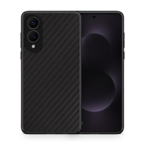 Θήκη Samsung Galaxy S25 Edge 5G Carbon Black από τη Smartfits με σχέδιο στο πίσω μέρος και μαύρο περίβλημα | Samsung Galaxy S25 Edge 5G Carbon Black case with colorful back and black bezels