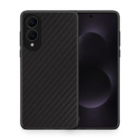 Θήκη Samsung Galaxy S25 Edge 5G Carbon Black από τη Smartfits με σχέδιο στο πίσω μέρος και μαύρο περίβλημα | Samsung Galaxy S25 Edge 5G Carbon Black case with colorful back and black bezels