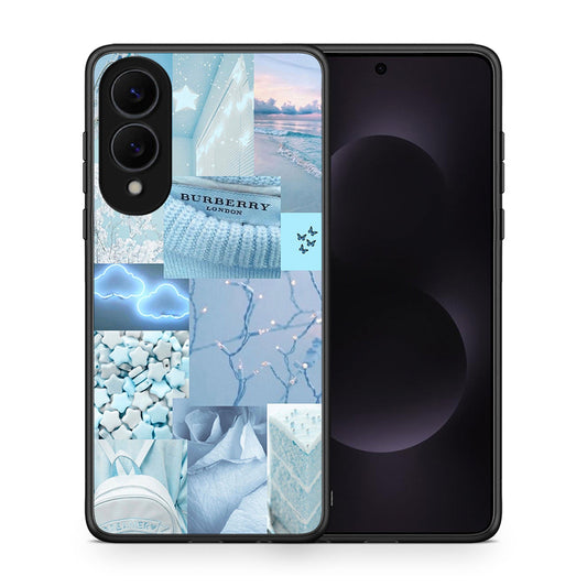 Θήκη Samsung Galaxy S25 Edge 5G Ciel Aesthetic Collage από τη Smartfits με σχέδιο στο πίσω μέρος και μαύρο περίβλημα | Samsung Galaxy S25 Edge 5G Ciel Aesthetic Collage case with colorful back and black bezels