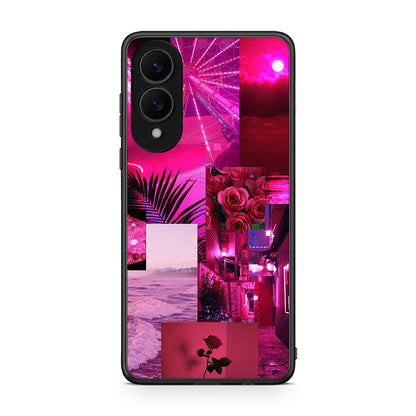 Samsung Galaxy S25 Edge 5G Collage Red Roses Θήκη Αγίου Βαλεντίνου από τη Smartfits με σχέδιο στο πίσω μέρος και μαύρο περίβλημα | Smartphone case with colorful back and black bezels by Smartfits