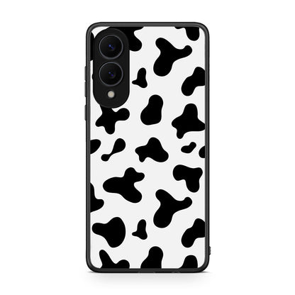 Samsung Galaxy S25 Edge 5G Cow Print θήκη από τη Smartfits με σχέδιο στο πίσω μέρος και μαύρο περίβλημα | Smartphone case with colorful back and black bezels by Smartfits
