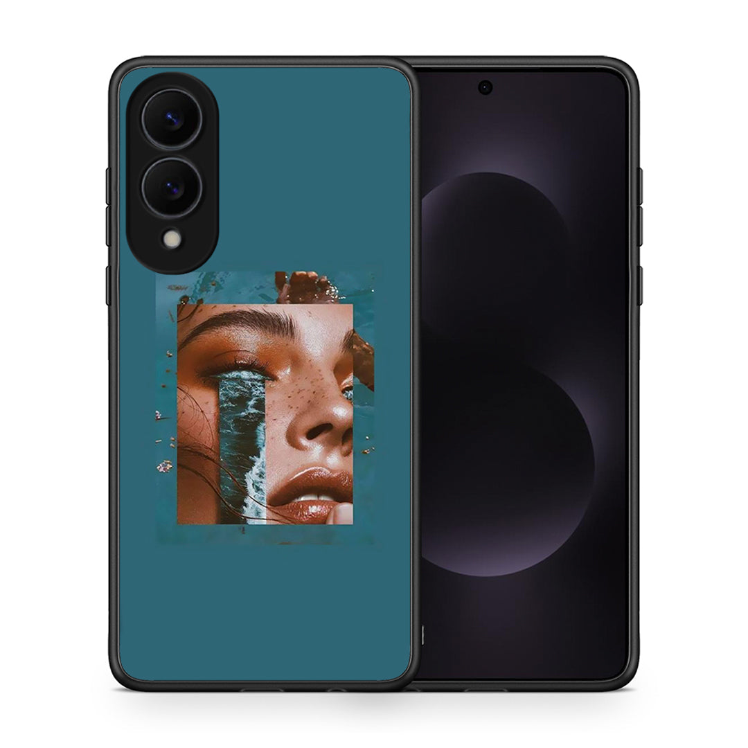 Θήκη Samsung Galaxy S25 Edge 5G Cry An Ocean από τη Smartfits με σχέδιο στο πίσω μέρος και μαύρο περίβλημα | Samsung Galaxy S25 Edge 5G Cry An Ocean case with colorful back and black bezels