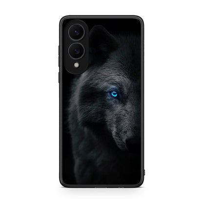 Samsung Galaxy S25 Edge 5G Dark Wolf θήκη από τη Smartfits με σχέδιο στο πίσω μέρος και μαύρο περίβλημα | Smartphone case with colorful back and black bezels by Smartfits