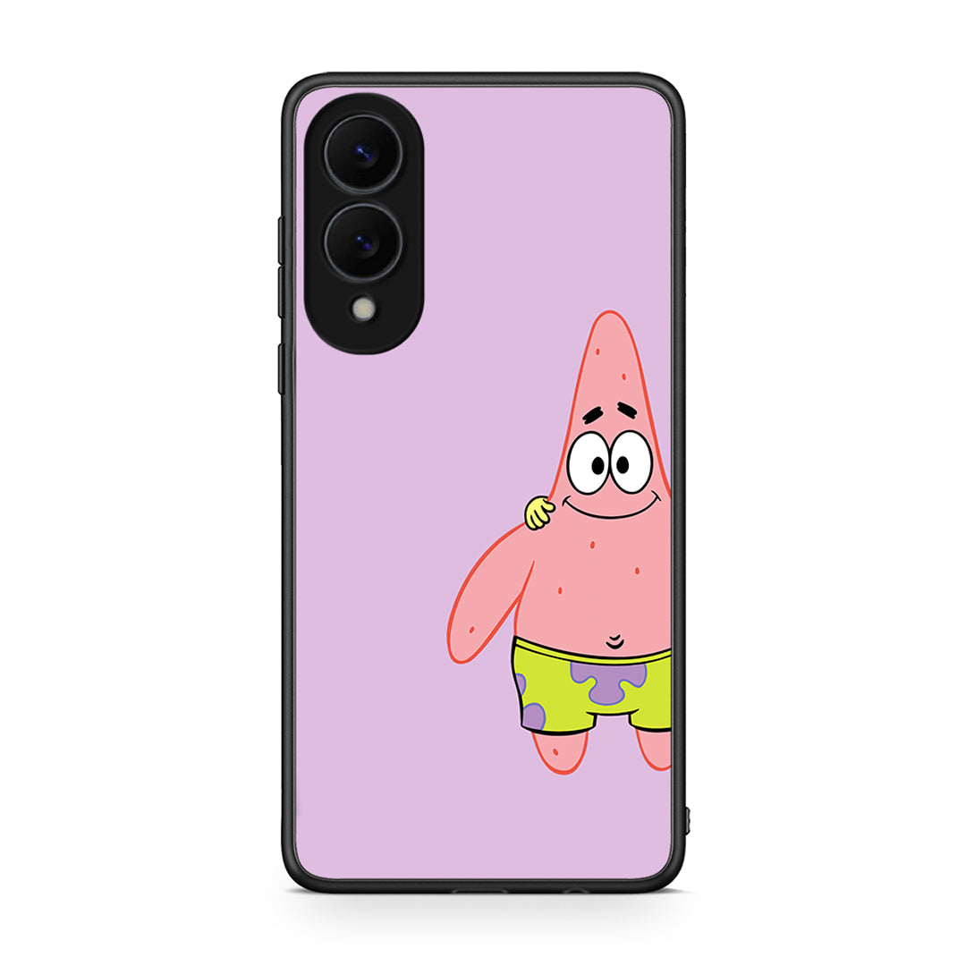 Samsung Galaxy S25 Edge 5G Friends Patrick θήκη από τη Smartfits με σχέδιο στο πίσω μέρος και μαύρο περίβλημα | Smartphone case with colorful back and black bezels by Smartfits