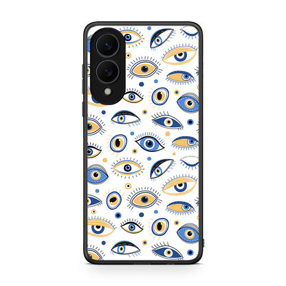 Samsung Galaxy S25 Edge 5G Ftou Ftou θήκη από τη Smartfits με σχέδιο στο πίσω μέρος και μαύρο περίβλημα | Smartphone case with colorful back and black bezels by Smartfits