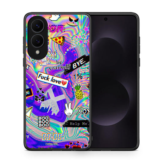 Θήκη Samsung Galaxy S25 Edge 5G Game Over από τη Smartfits με σχέδιο στο πίσω μέρος και μαύρο περίβλημα | Samsung Galaxy S25 Edge 5G Game Over case with colorful back and black bezels