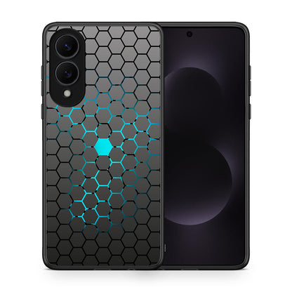 Θήκη Samsung Galaxy S25 Edge 5G Hexagonal Geometric από τη Smartfits με σχέδιο στο πίσω μέρος και μαύρο περίβλημα | Samsung Galaxy S25 Edge 5G Hexagonal Geometric case with colorful back and black bezels