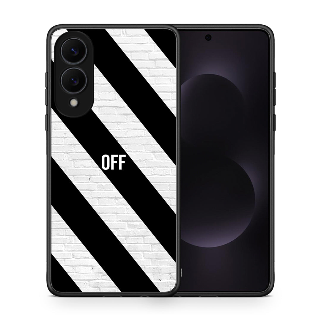 Θήκη Samsung Galaxy S25 Edge 5G Get Off από τη Smartfits με σχέδιο στο πίσω μέρος και μαύρο περίβλημα | Samsung Galaxy S25 Edge 5G Get Off case with colorful back and black bezels