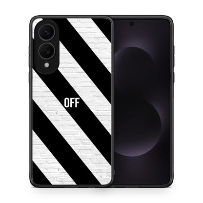 Θήκη Samsung Galaxy S25 Edge 5G Get Off από τη Smartfits με σχέδιο στο πίσω μέρος και μαύρο περίβλημα | Samsung Galaxy S25 Edge 5G Get Off case with colorful back and black bezels