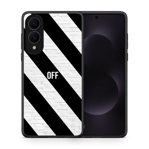 Θήκη Samsung Galaxy S25 Edge 5G Get Off από τη Smartfits με σχέδιο στο πίσω μέρος και μαύρο περίβλημα | Samsung Galaxy S25 Edge 5G Get Off case with colorful back and black bezels