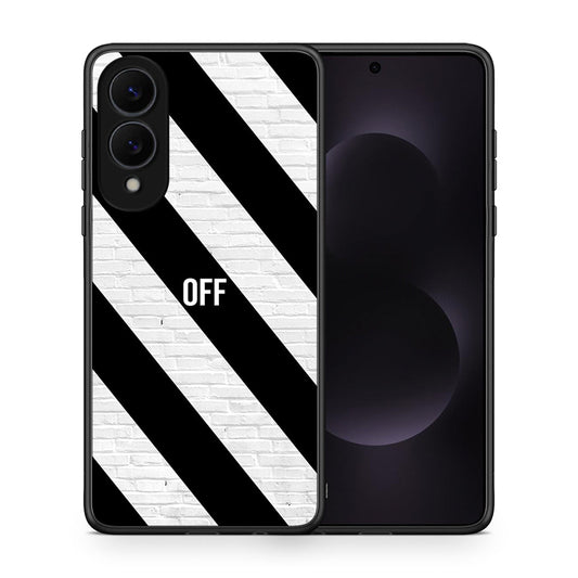 Θήκη Samsung Galaxy S25 Edge 5G Get Off από τη Smartfits με σχέδιο στο πίσω μέρος και μαύρο περίβλημα | Samsung Galaxy S25 Edge 5G Get Off case with colorful back and black bezels
