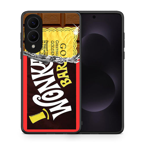 Θήκη Samsung Galaxy S25 Edge 5G Golden Ticket από τη Smartfits με σχέδιο στο πίσω μέρος και μαύρο περίβλημα | Samsung Galaxy S25 Edge 5G Golden Ticket case with colorful back and black bezels