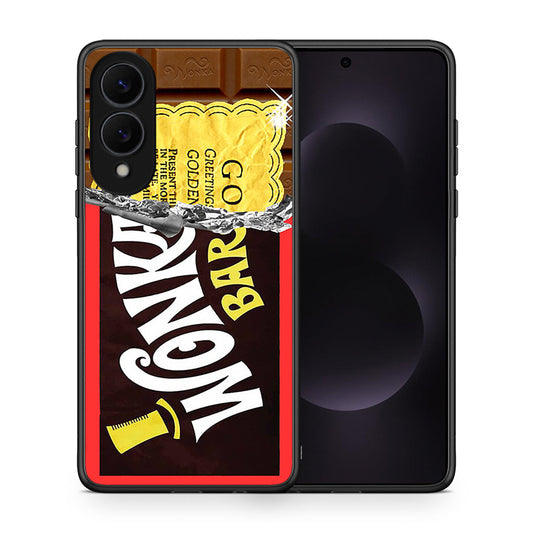 Θήκη Samsung Galaxy S25 Edge 5G Golden Ticket από τη Smartfits με σχέδιο στο πίσω μέρος και μαύρο περίβλημα | Samsung Galaxy S25 Edge 5G Golden Ticket case with colorful back and black bezels