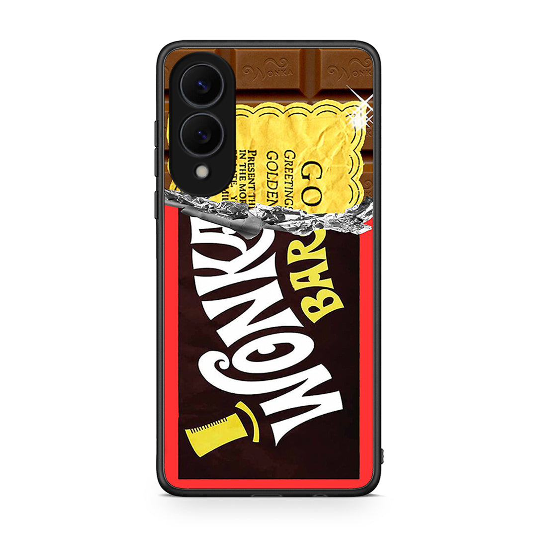 Samsung Galaxy S25 Edge 5G Golden Ticket θήκη από τη Smartfits με σχέδιο στο πίσω μέρος και μαύρο περίβλημα | Smartphone case with colorful back and black bezels by Smartfits