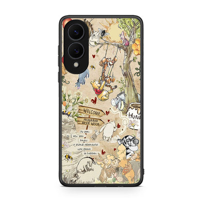 Samsung Galaxy S25 Edge 5G Happy Friends θήκη από τη Smartfits με σχέδιο στο πίσω μέρος και μαύρο περίβλημα | Smartphone case with colorful back and black bezels by Smartfits