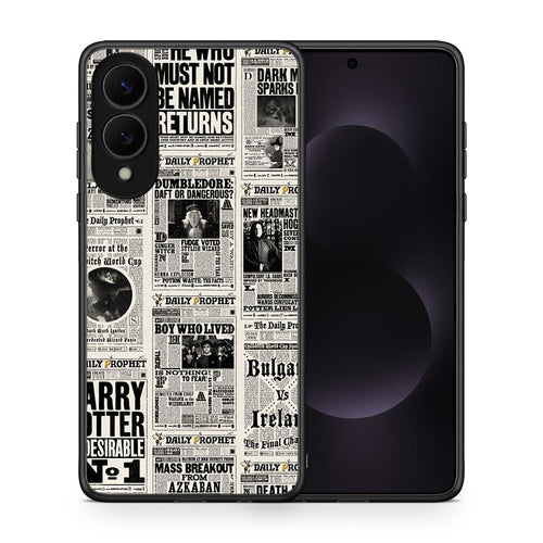 Θήκη Samsung Galaxy S25 Edge 5G Harry Paper από τη Smartfits με σχέδιο στο πίσω μέρος και μαύρο περίβλημα | Samsung Galaxy S25 Edge 5G Harry Paper case with colorful back and black bezels