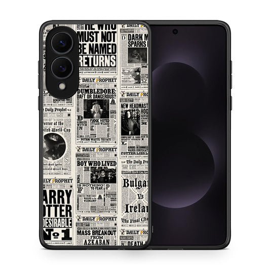 Θήκη Samsung Galaxy S25 Edge 5G Harry Paper από τη Smartfits με σχέδιο στο πίσω μέρος και μαύρο περίβλημα | Samsung Galaxy S25 Edge 5G Harry Paper case with colorful back and black bezels