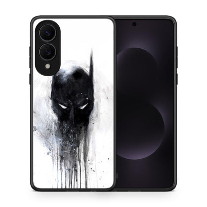 Θήκη Samsung Galaxy S25 Edge 5G Paint Bat Hero από τη Smartfits με σχέδιο στο πίσω μέρος και μαύρο περίβλημα | Samsung Galaxy S25 Edge 5G Paint Bat Hero case with colorful back and black bezels