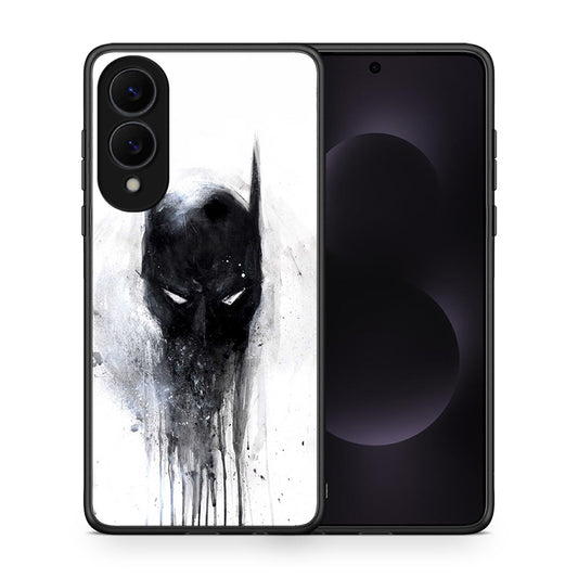 Θήκη Samsung Galaxy S25 Edge 5G Paint Bat Hero από τη Smartfits με σχέδιο στο πίσω μέρος και μαύρο περίβλημα | Samsung Galaxy S25 Edge 5G Paint Bat Hero case with colorful back and black bezels