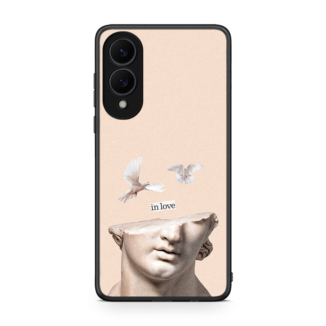 Samsung Galaxy S25 Edge 5G In Love θήκη από τη Smartfits με σχέδιο στο πίσω μέρος και μαύρο περίβλημα | Smartphone case with colorful back and black bezels by Smartfits